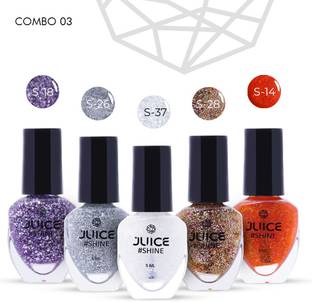 Juice #SHINE | High Gloss, Gel Effect, 80% more pigmented | Vegan Nail Polish PARTY POPPERS