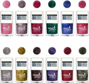 Ramp Walk High Gloss Glitter Nail Polish Quick Dry & Long Lasting 5 ml each Multicolor