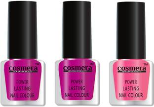 COSMERA Super Stay High Shine Quick Dry Nail Polish Combo Set of 3 N265 Multicolor