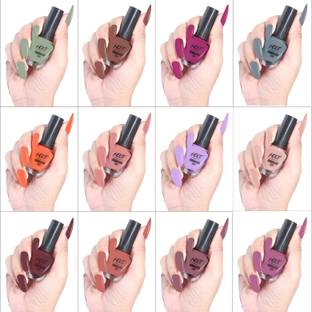 HOOT Glossy Finish Nail Polish | Long Lasting Shine, Quick Dry With Chip Resistant | 12 Different Glossy Colors