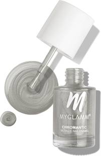 MyGlamm Chromantic Metallic Nail Enamel - Unicorn Dreams Silver