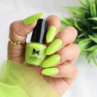 MORAZE Paint Your Own Rainbow Nail Paint | Long Lasting Enamel | Nail Paint | Nail Polish | 5 ML | Green | Shade:- Forest, Forest Forest, Forest