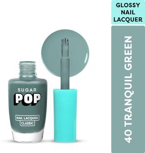 SUGAR POP Nail Lacquer40 Tranquil Green | High Shine | Chip Resistant | Quick Drying Tranquil Green