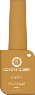 COLORS QUEEN Affair Matte Nail Lacquer, Chip Resisting, Long Lasting & Quick Dry Nail Polish 12 - Muddy Water