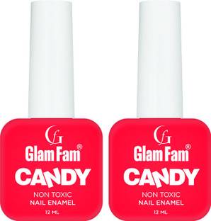Glam Fam Candy Nail Enamel Cherry Red