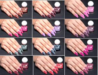 BUSSIN' BEAUTY Glossy Finish Nail Paint | Long lasting, Quick Dry Paint With Chip Resistant | 12 Different Vibrant Kit