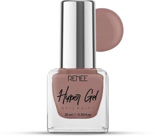 Renee Hyper Gel Nail Paint Shell Pink, Chip Resisting Formula,High Shine Polish Shell Pink