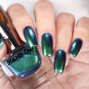 STAND OUT Multi Chrome Colour Changing Shimmer Iridescent Nail Polish Queen