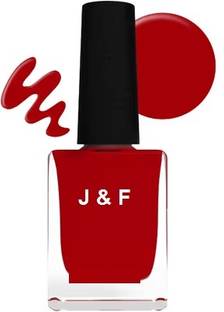 J & F Super Shine Matte Red Nail Paint Red