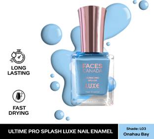 FACES CANADA Ultime Pro Splash Luxe Nail Enamel | Glossy Finish | Quick Drying Onahau Bay (L03)