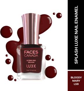 FACES CANADA Ultime Pro Splash Luxe Nail Enamel | Glossy Finish | Quick Drying Bloody Mary (L59)