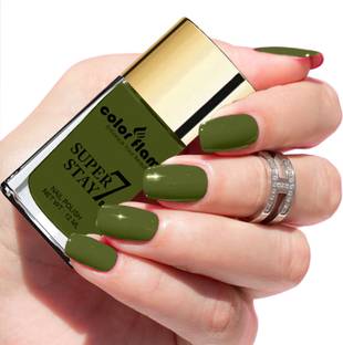 COLOR FLAME Super Stay Color Crush Non UV Long Lasting New Nail Polish Mahendi