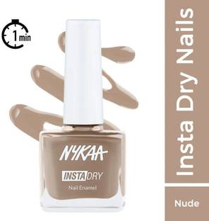 NYKAA Insta Dry Fast Drying Nail Enamel Polish Sandy Swipe 335