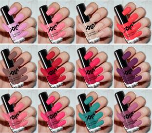 वोलो Color Rich Toxic Free Perfection Shine Nail Polish Combo-No-118 लाइट वाइन, मिसचीवस मिंट, गोल्डन क्रोम, गुलाबी न्यूड, डार्क न्यूड, न्यूड, पीचगुलाबी, पैशनगुलाबी, रेडियम ग्रीन, लाल सुनहरा, लाइटगुलाबी, लाइट पर्पल