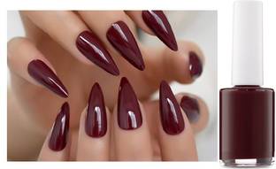 Latixmat High Pigmented & Long Stay Unique Dull Matte Finish Nail Polish Maroon