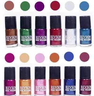 revson Long Lasting Nail Polish Combo Offer Set of 12 MULTICOLOR