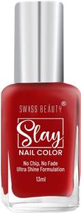 SWISS BEAUTY Slay Nail Color -27 Silk Red
