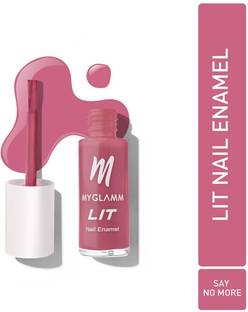 MyGlamm LIT Nail Enamel - Say no More (Onion Pink Shade) Pink