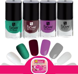 ForSure Trendy Premium Quick Dry Gel Nail Polish Nail Art Combo Pack (5ml Each)