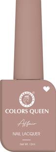 COLORS QUEEN Affair Matte Nail Lacquer, Chip Resisting, Long Lasting & Quick Dry Nail Polish 19 - Caramel Nude