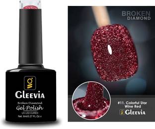 Gleevia Colorful Disco Reflective Glitter UV Gel Polish UV/LED Cured R11 - 8ml Bottle Shade Code R11