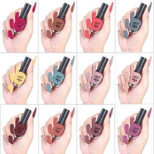HOOT Glossy Finish Nail Paint | Long lasting, Quick Dry Paint With Chip Resistant | 12 Different Vibrant Kit