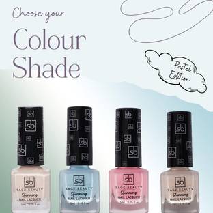 Sage Beauty Gloss Touch Nail Polish, Glossy Gel Finish, Gift Everyday Use Combo-1