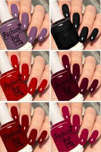 Fashion Bar Quick Drying Long Lasting High Shine Nail Polish For Women and Girl T738 Multicolor
