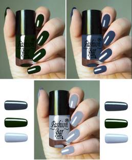 Fashion Bar New Gel Effect Long lasting and quick-dry Luxury Nail Paint Set DG Deep Green