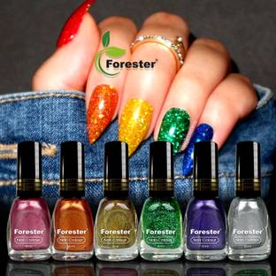 forester New professional Color Rich Paint HD Shine Mate Color Combo Set(pack of 6) Multi color