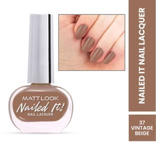 MATTLOOK Nailed it! Nail Lacquer Gel Based Long Lasting Waterproof - Vintage Beige 37 Vintage Beige