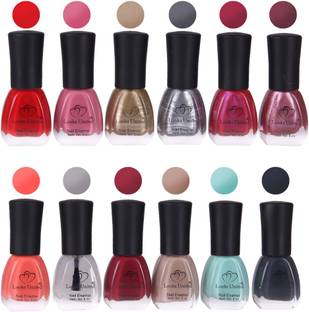 Looks United 12 Premium Colors Nail Polish Multicolor