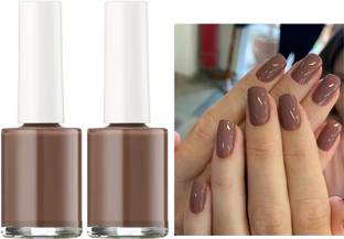 THTC COMBO INSTANT NAIL PAINT FOR STYLING NAILS QUICK DRYING BROWN BROWN