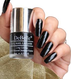DeBelle Gel Nail lacquer Black nail polish-8 ml Luxe Noir