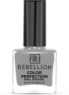 Rebellion Color Perfection Nail Enamel - 12ml | Grey - Tempting Gray RG34 Tempting Gray