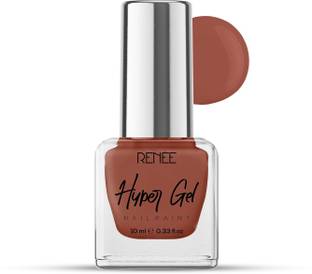 Renee Hyper Gel Nail Paint Cinnamon Red, Chip Resisting Formula, High Shine Polish Cinnamon Red