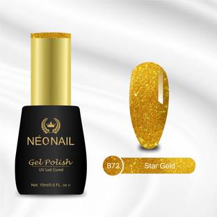 NEONAIL Premium UV Gel Nail Polish 15ml Soak-Off UV LED Cured Gel for DIY Nail Salon B72 Star Gold