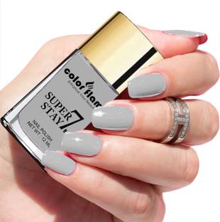 COLOR FLAME Super Stay Color Crush Non UV Long Lasting New Nail Polish Grey