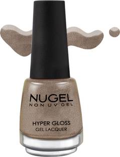 nugel SEPIA SPARKLE - 51 Non Uv Gel Hyper Gloss Nail Enamel SEPIA SPARKLE - 51