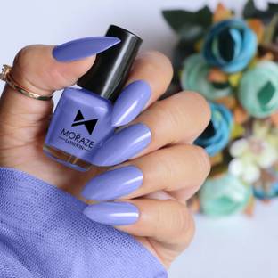 MORAZE Paint Your Own Rainbow Nail Paint | Long Lasting Enamel | Nail Paint | Nail Polish | 5 ML | Mauve | Shade:- Moon Purple Moon Purple