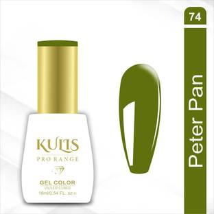 kulis UV Gel Nail Polish 16ml Brush Cap Bottle | Pro Range UV Lamp Cured Gel Color K74 Color: Peter Pan