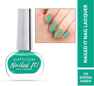 MATTLOOK Nailed it! Nail Lacquer Gel Based Long Lasting Waterproof - Spring Green 09 Spring Green