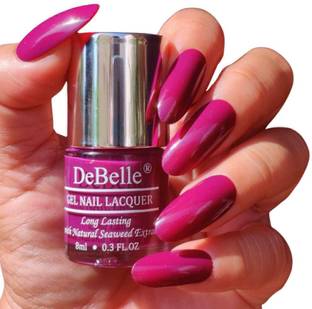 DeBelle Gel Nail Lacquer Dark Pink Nail Polish (Camellia Berry)