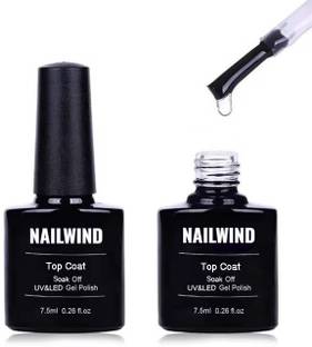RUBY FACE Soak Off UV LED Gel Nail Polish No Wipe Top Coat Quick Drying, Long Lasting, 7.5ml