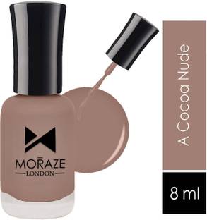 MORAZE Stunning Nude Nail Polish | Long Lasting |COCOA||8ML Nude, Brown