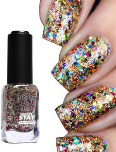 GFSU - GO FOR SOMETHING UNIQUE Multi Glitter high shine long lasting non toxic professional nail polish Multi