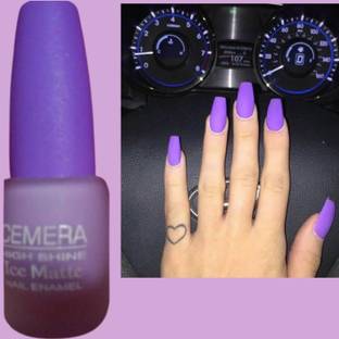 Cemera Ice Matte High Shiny Nail Paint Polish Lavender Violet