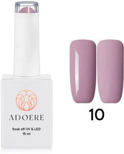 Adoere Gel Nail Polish | Soak off UV Led Gel Polish for Nail Art | Shade - 10