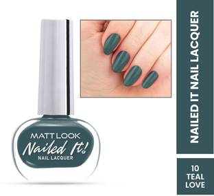 MATTLOOK Nailed it! Nail Lacquer Gel Based Long Lasting Waterproof - Teal Love 10 Teal Love