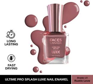 FACES CANADA Ultime Pro Splash Luxe Nail Enamel | Glossy Finish | Quick Drying Rustic Love (L11)